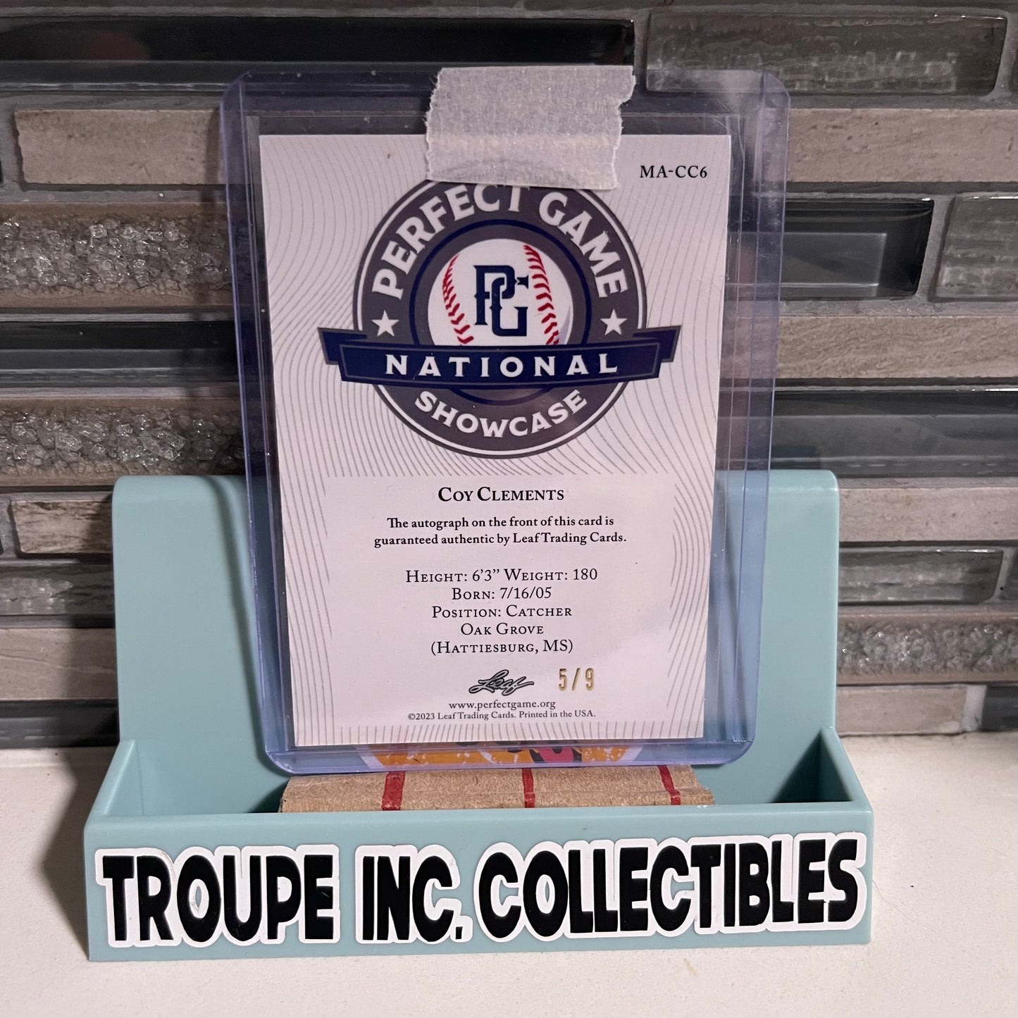 Leaf Metal Draft – Coy Clements Autograph (PG Showcase)