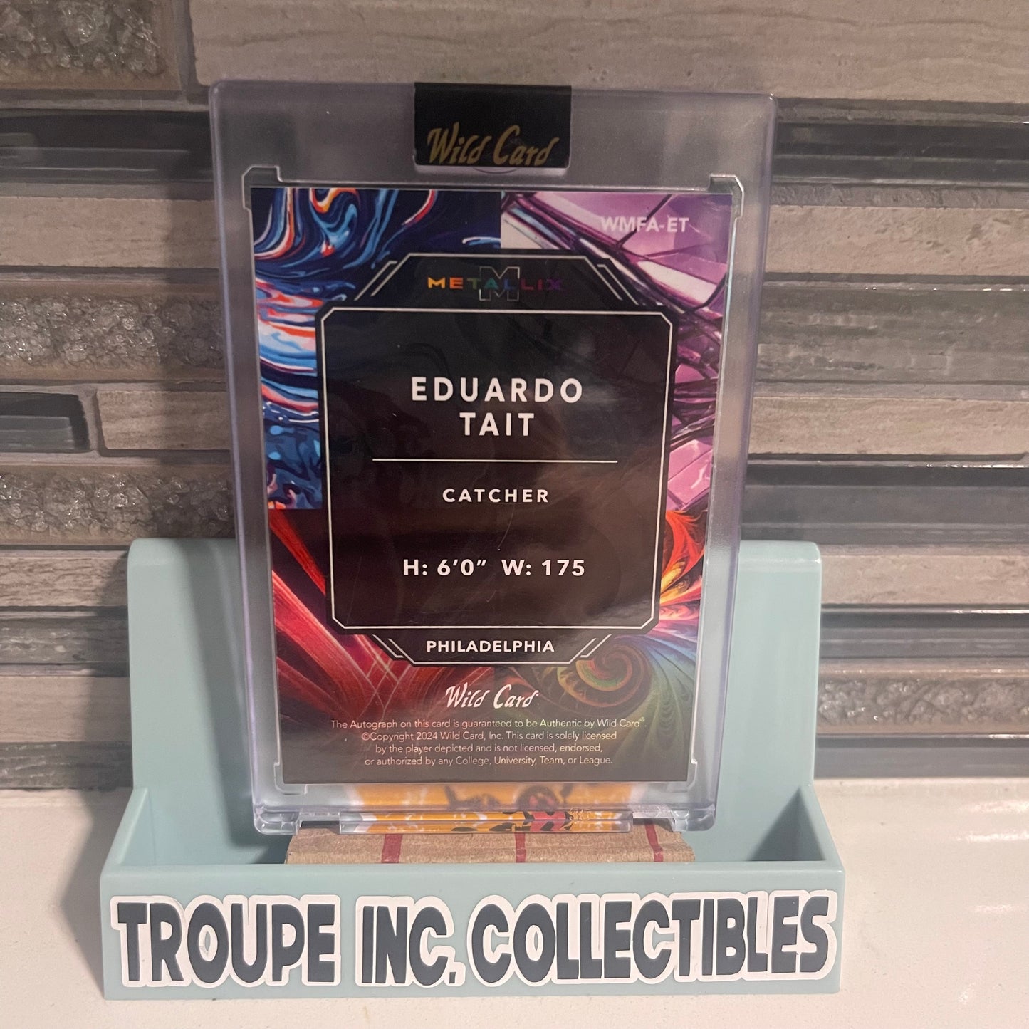 2024 Wild Card Metal Lix – Eduardo Tait Auto 1/1 (Philadelphia)